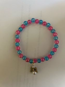 Blue and Pink Bracelet