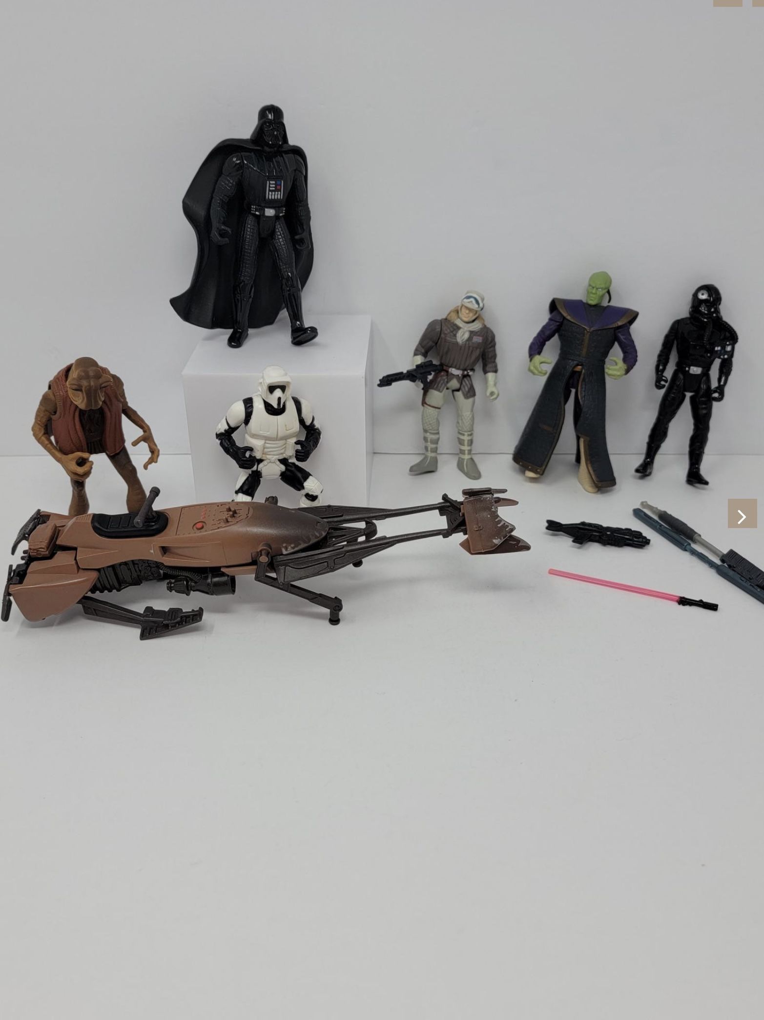 Vintage Kenner/Tonka 1990's Star Wars Action Figures, Vehicles and Weapons In Great Condition!
