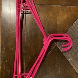 Pink Plastic Hangers