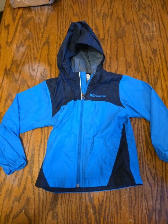 Columbia Child Glennaker Rain Jacket Youth Size Xxs 4/5 Blue Waterproof