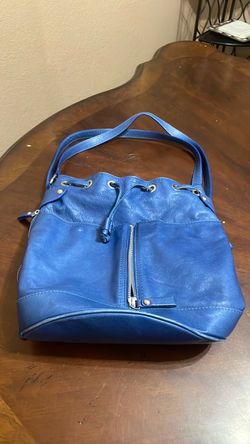 Garnet Hill Blue Bucket Bag