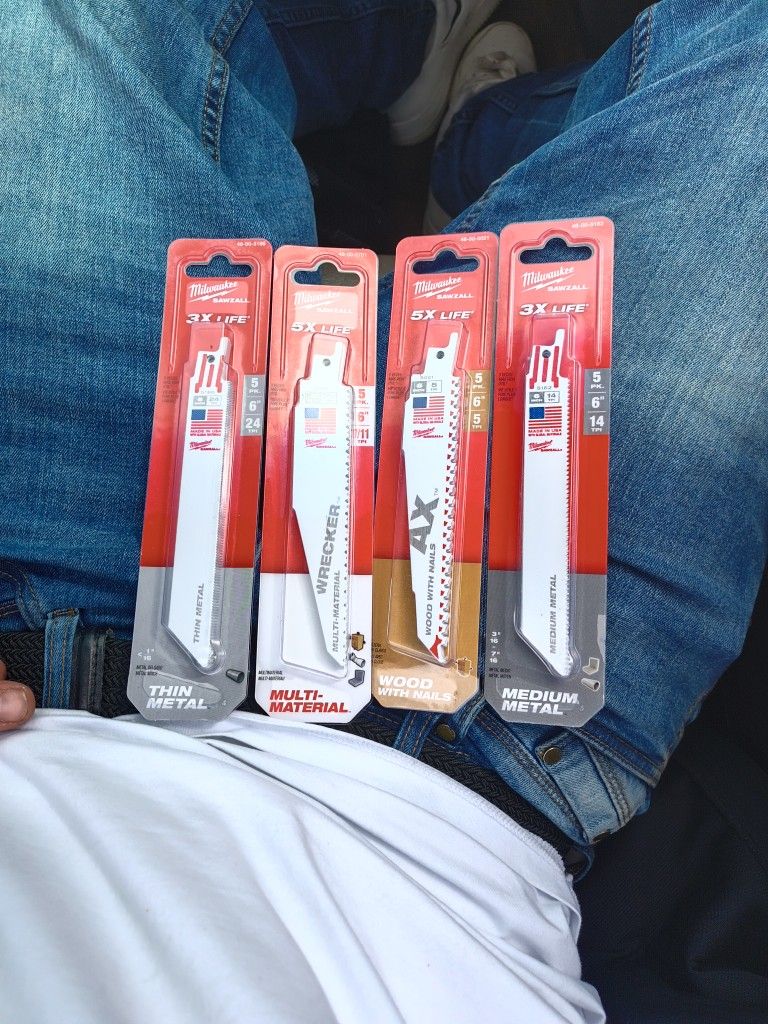 Milwaukee Multi-tool Blades, Sawzall Blades, Tap Set