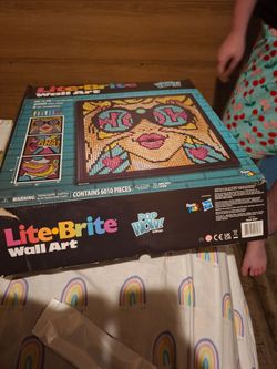 Lite Brite wall art