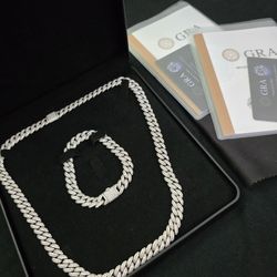 10mm Moissanite Cuban 