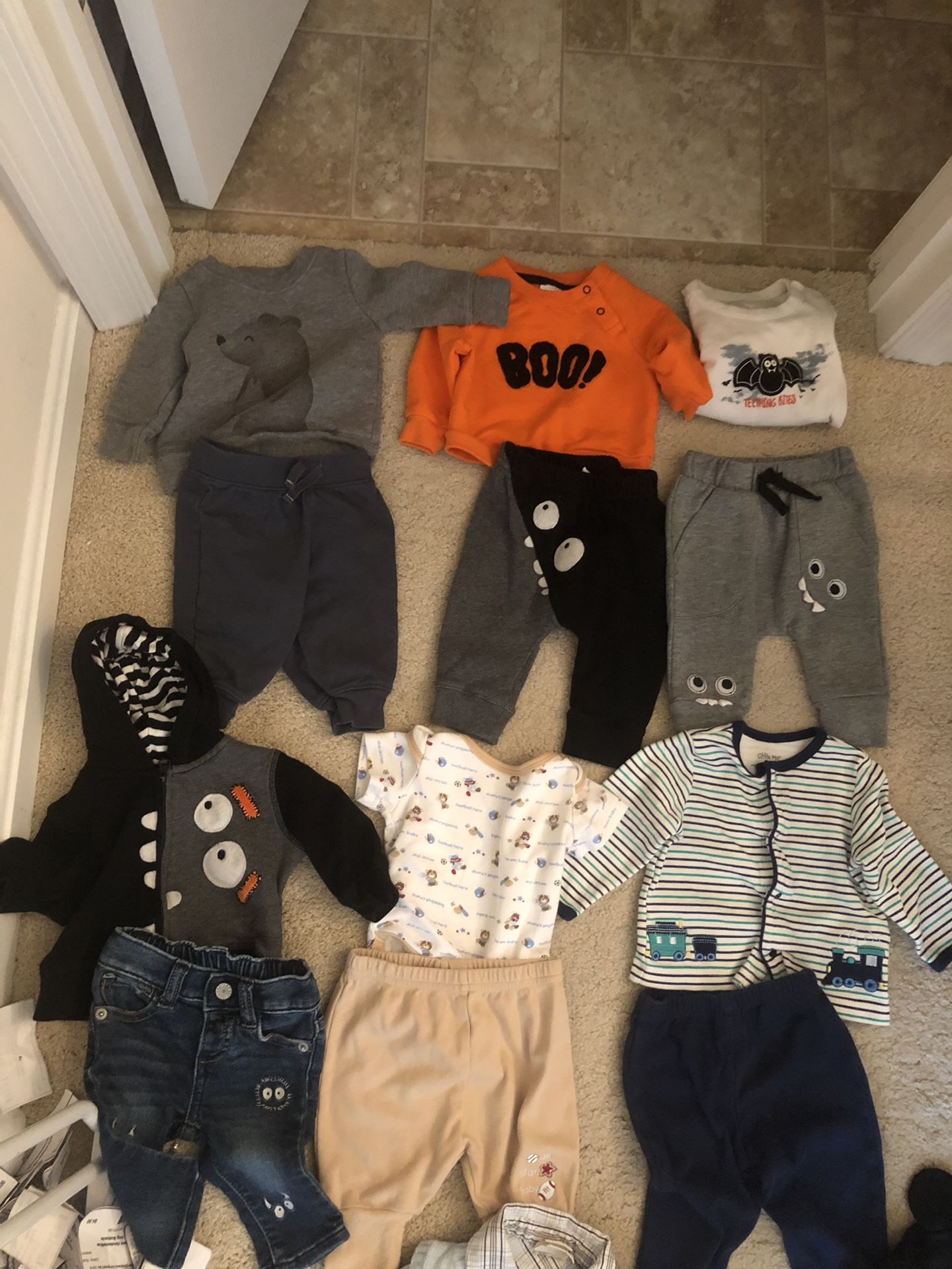 Baby Boy Clothes 0-6 months Lot