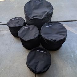 5 Piece Drum Soft Case Set Like New