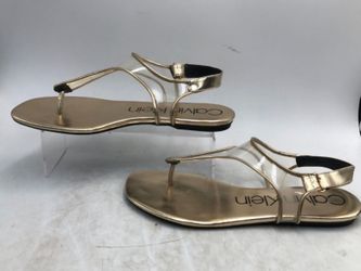 Calvin Klein Gold & Clear Sandals $39.00