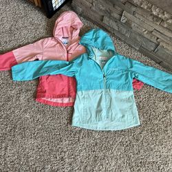 2 Newer Columbia Lightweight Girls Jackets 