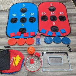 Basketball Cornhole Shuffleboard All Clean For $30
