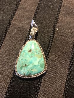 Silver & Turquoise Pendant #41