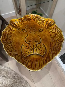 Lion Head Side Coffee Table