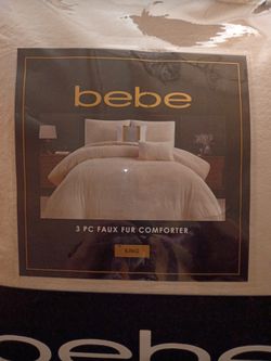 BEBE 3 PIECE FAUX FUR K COMFORTER