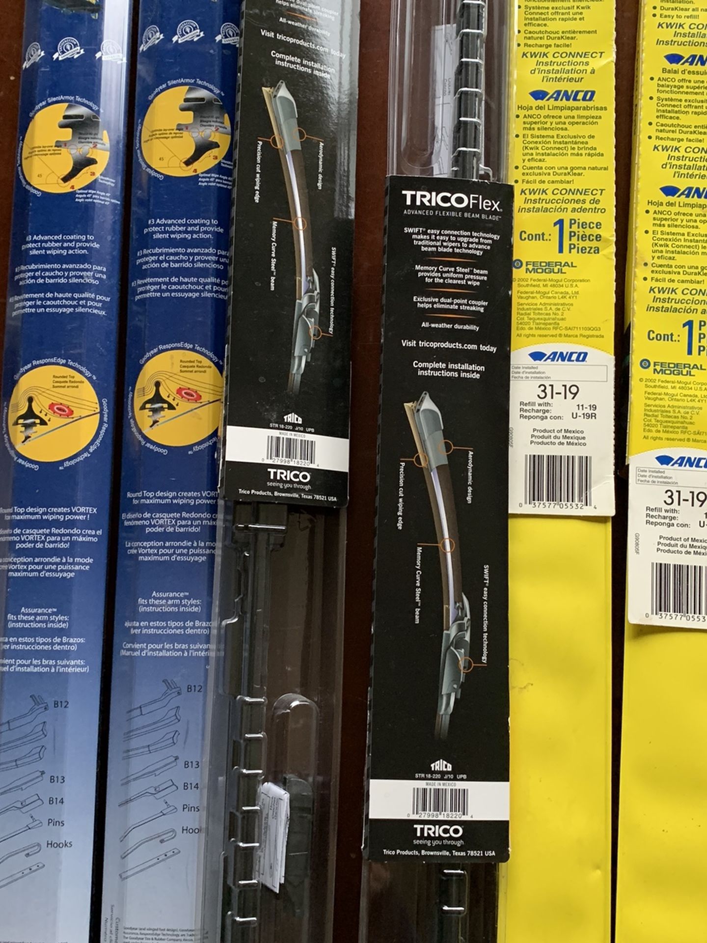 3 SETS 22 inch new windshield wiper blades