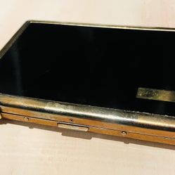 Vintage Colibri Black Lacquer Gold-tone Cigarette Case & Built In Lighter EUC.  Collector’s And Serious inquiry