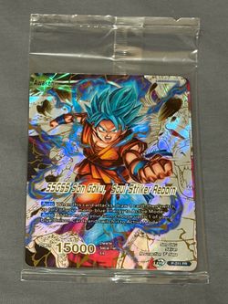 SSGSS Son Goku, Soul Striker Reborn P-211 & SS Rose Goku Black P-212 Sealed dragon ball cards