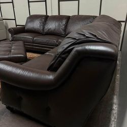 Leather couch 