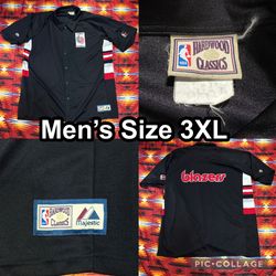 Vintage Y2K Hardwood Classics Majestic Portland Blazers Men’s 3XL Warmup Jersey