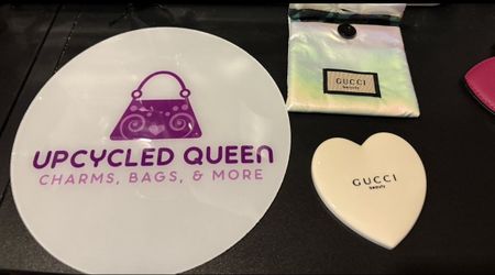 Gucci Tan Compact Mirror
