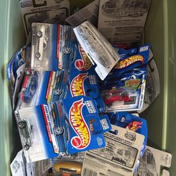Box of unopened hot wheels