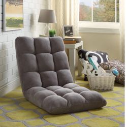 Loungie Grey Microplush Recliner New In Box