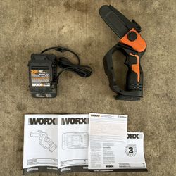 Worx 20V 5" Mini Cordless Chainsaw