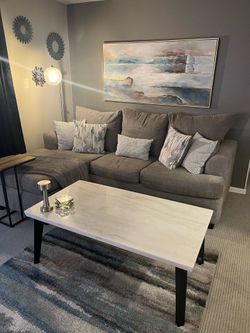 Marble coffee table