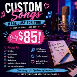 🎶 Custom Songs Made Just for You – Only $85! 🎶