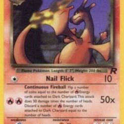 Dark Charizard 21/82 Pokemon Team Rocket Non-Holo Rare Moderately Played MP 2000
