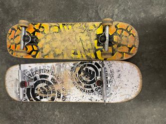 2 skateboards