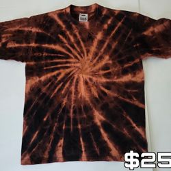 Bleached  Tie Dye T Shirt 