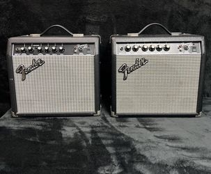 Fender Frontman 15G Electric Guitar Amp 15 Watts Dual Channel Amplifier Set
