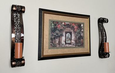 Frame And Candle Holders