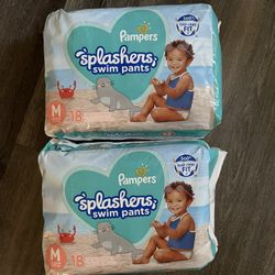 pampers swim pants M and L
