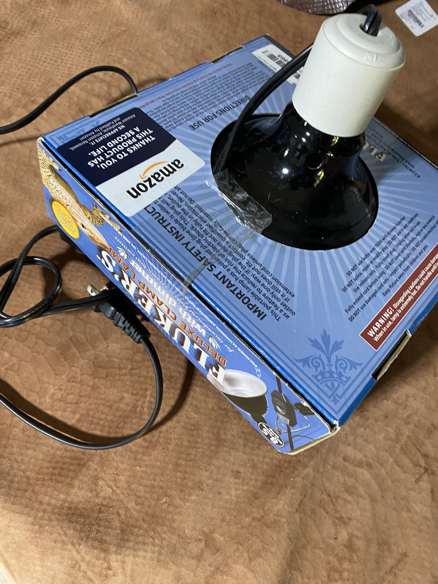 Clamp Lamp With Dimmer Pet Reptile