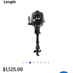 Mercury marine 3.5hp 4 Stroke outboard Engine