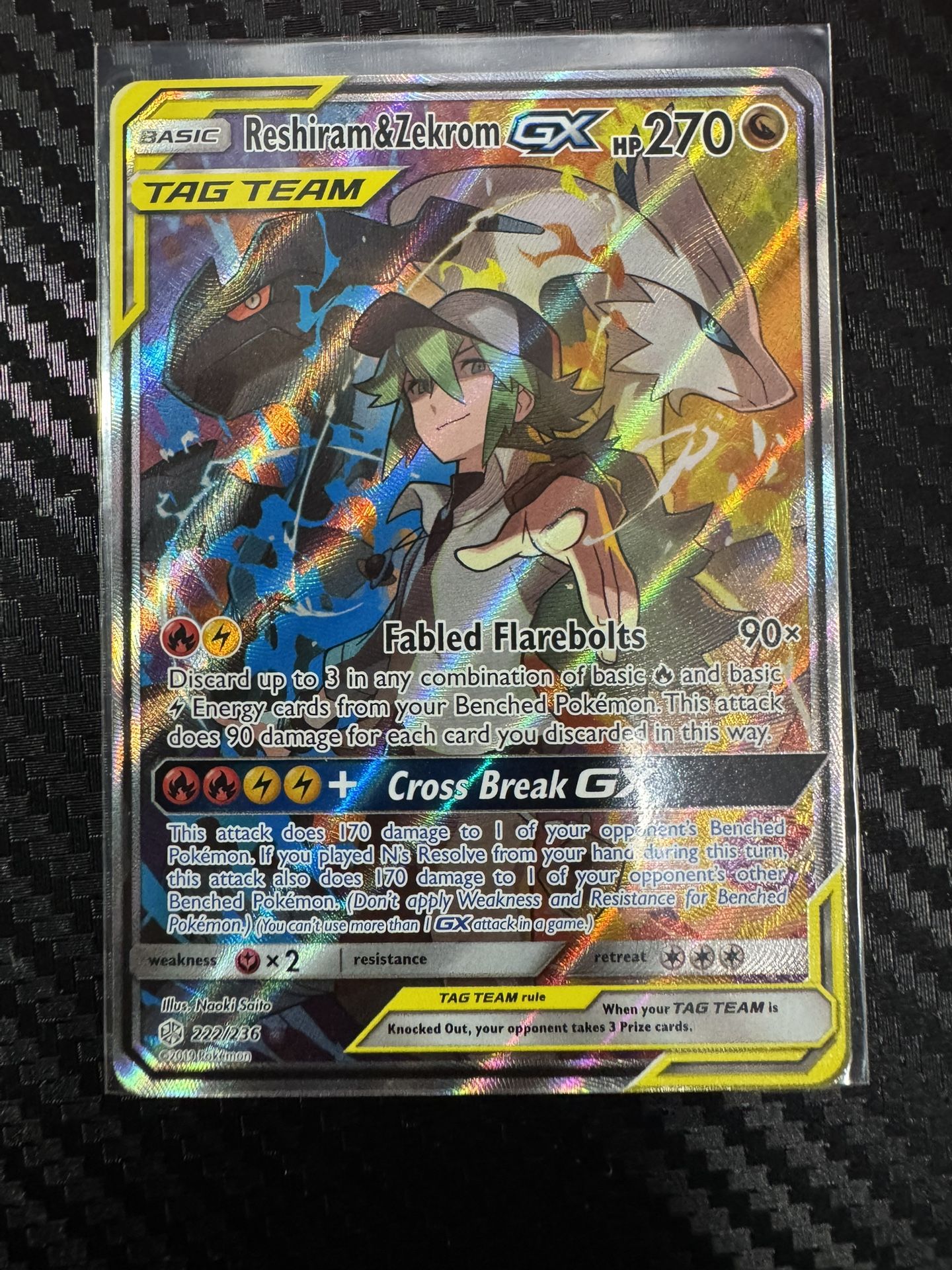 Pokémon Reshiram And Zekrom GX Full Art