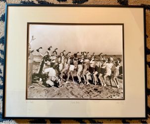 Vintage W.C. Fields “Phone Home” Framed Photo – Metal Frame, Double Mat