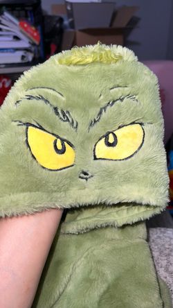Grinch Plush Hooded dog costume