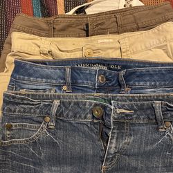 Random namebrand clothes American eagle booty shorts