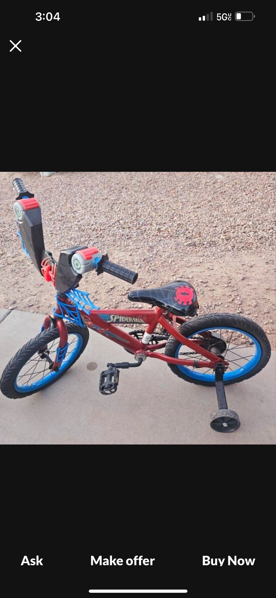 Kids Spider Man Bike