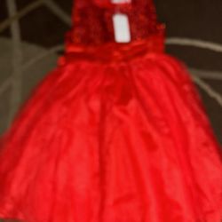 Christmas Dress Size 7/8 New 