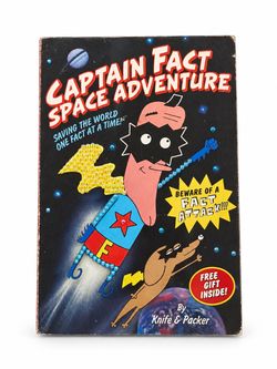 Captain Fact Space Adventure Book by Knife & Packer Bedazzled cover