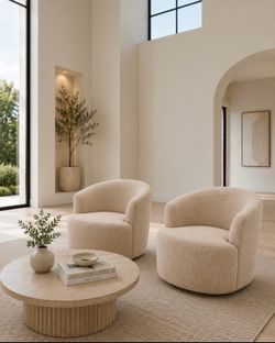 New! Boucle Accent Chair (Set of 2)