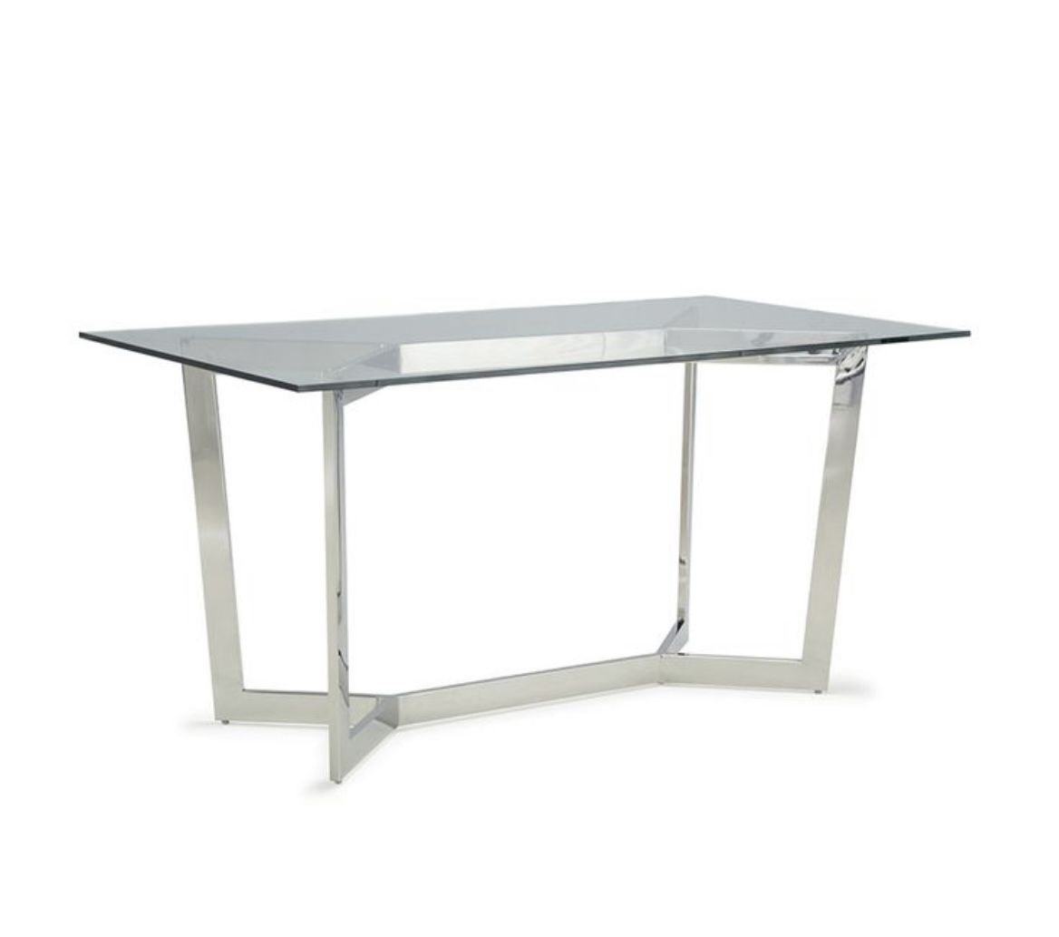 Glass / Stainless Steel Desk
