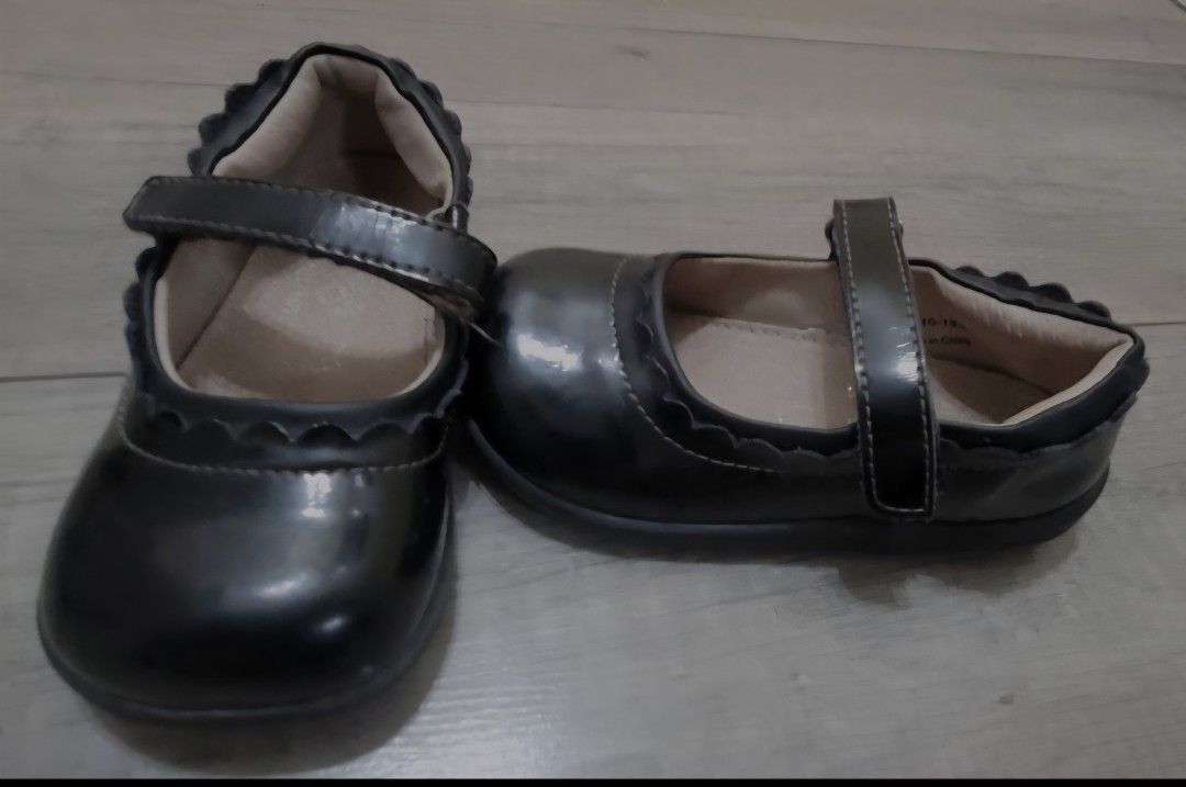 See Kai Run Black Toddler Flat Shoes