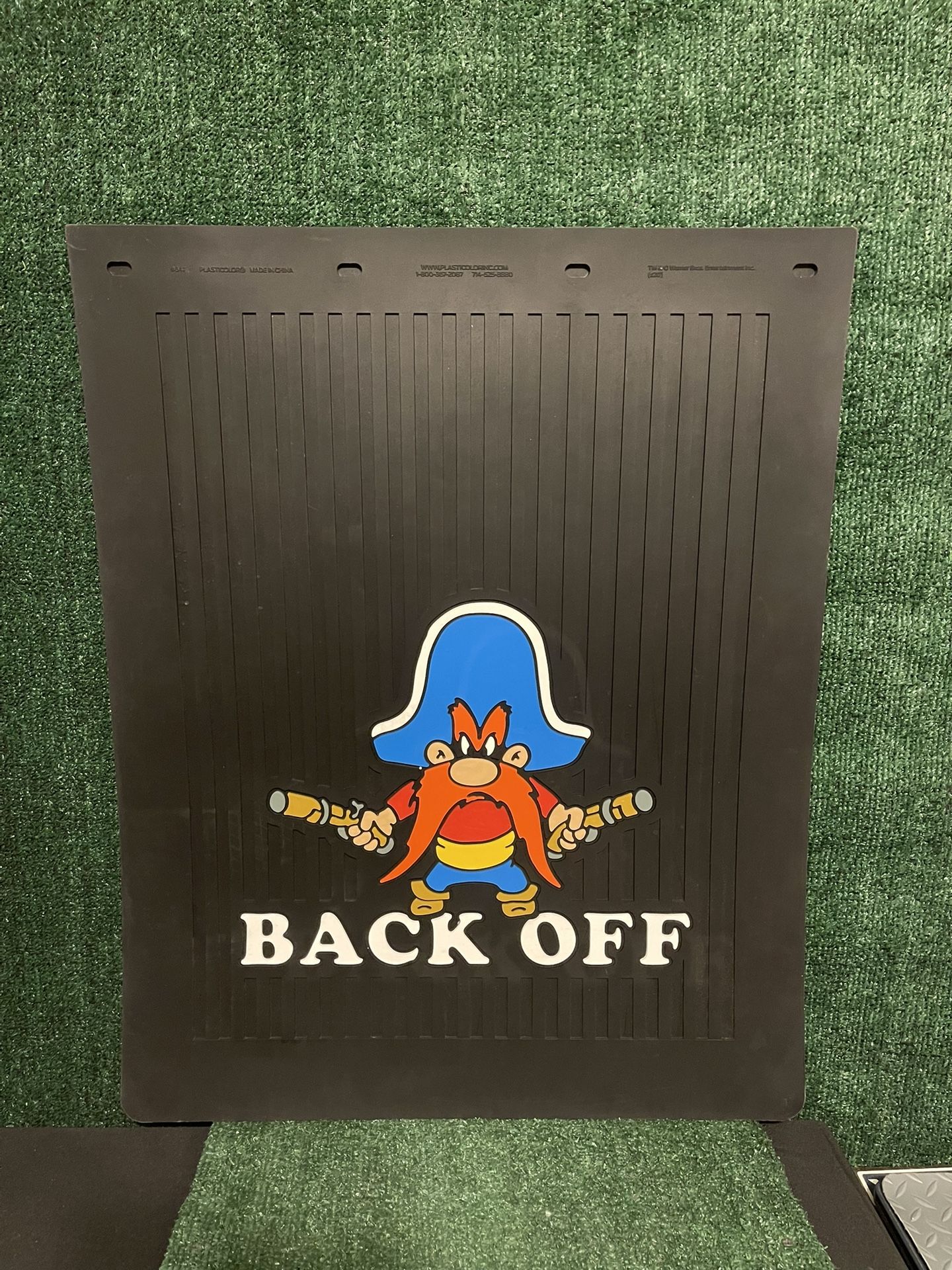 Yosemite Sam Tractor Trailer Diesel Mud flap Semi Back Off Truck Mud Flap24”x30”