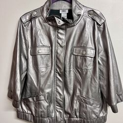 Faux Leather Jacket