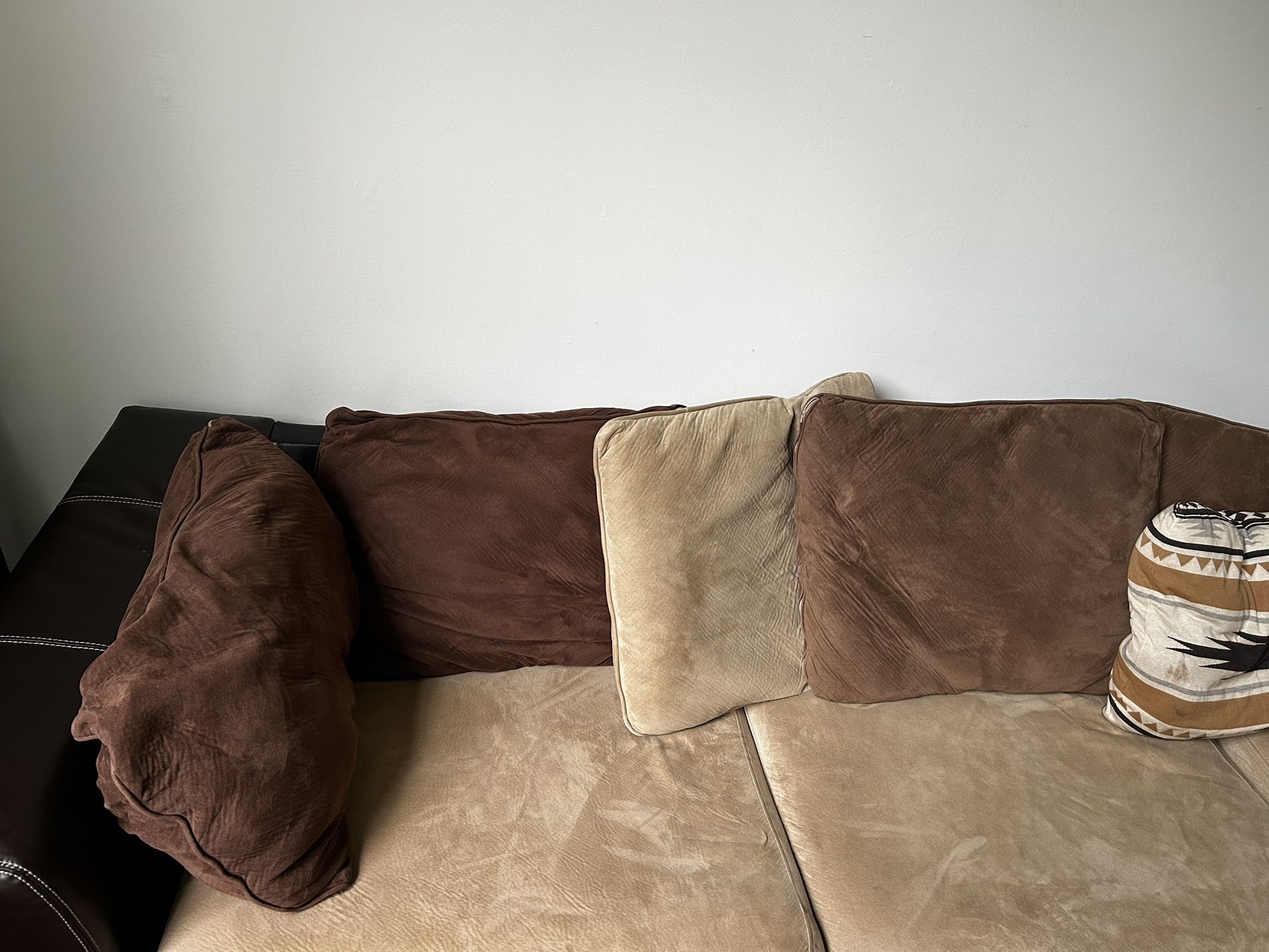 Sectional Sofa Brown Leather