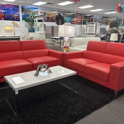 Red SOFA&LOVESEAT Set For Sale (Available In Multiple Colors) 40% Off