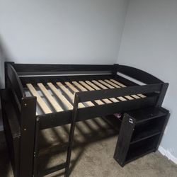 Twin Sized Loft Bed Real Wood